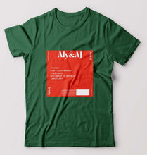 Load image into Gallery viewer, Aly &amp; AJ T-Shirt for Men-Bottle Green-Ektarfa.online
