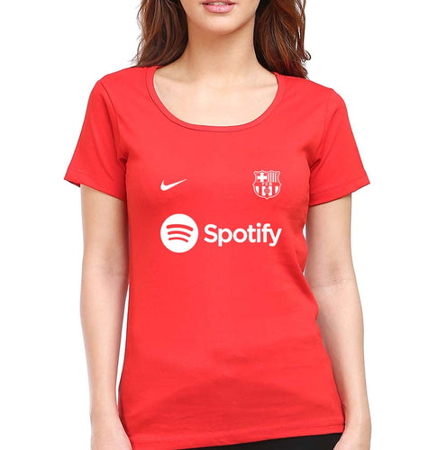 Barcelona 2022-23 T-Shirt for Women-Red-Ektarfa.online