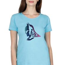 Load image into Gallery viewer, Batman Superhero T-Shirt for Women-SkyBlue-Ektarfa.online
