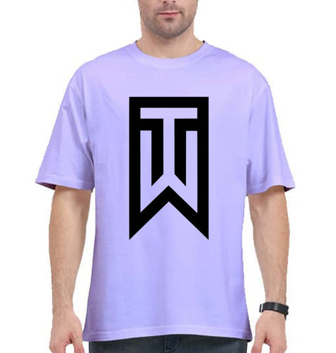 Tiger Woods Golf Oversized T-Shirt for Men-Lavender-Ektarfa.online