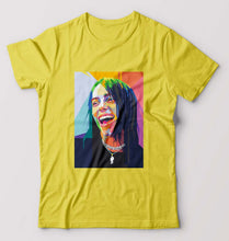 Load image into Gallery viewer, Billie Eilish T-Shirt for Men-S(38 Inches)-Yellow-Ektarfa.online
