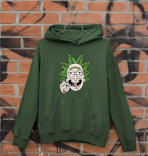 Rick and Morty Unisex Hoodie for Men/Women-S(40 Inches)-Dark Green-Ektarfa.online