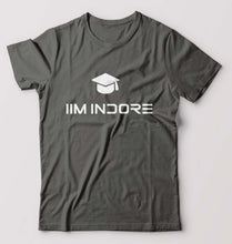 Load image into Gallery viewer, IIM I Indore T-Shirt for Men-S(38 Inches)-Charcoal-Ektarfa.online
