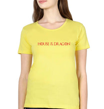 Load image into Gallery viewer, House of the Dragon T-Shirt for Women-XS(32 Inches)-Yellow-Ektarfa.online
