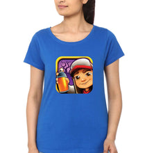 Load image into Gallery viewer, Subway Surfers T-Shirt for Women-XS(32 Inches)-Royal Blue-Ektarfa.online
