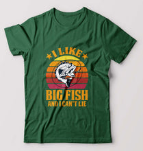 Load image into Gallery viewer, Fishing T-Shirt for Men-Bottle Green-Ektarfa.online
