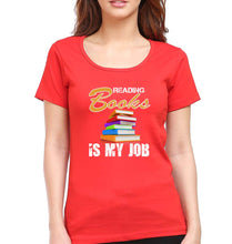 Load image into Gallery viewer, Books T-Shirt for Women-Red-Ektarfa.online

