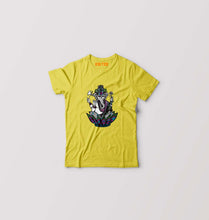 Load image into Gallery viewer, Psychedelic Ganesha Kids T-Shirt for Boy/Girl-0-1 Year(20 Inches)-Mustard Yellow-Ektarfa.online
