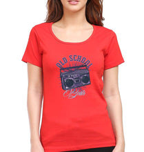 Load image into Gallery viewer, Old School T-Shirt for Women-XS(32 Inches)-Red-Ektarfa.online

