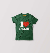 Load image into Gallery viewer, I Love Delhi Kids T-Shirt for Boy/Girl-Dark Green-Ektarfa.online
