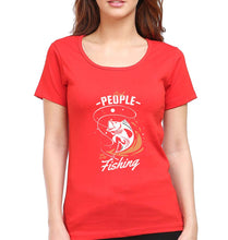 Load image into Gallery viewer, Fishing T-Shirt for Women-Red-Ektarfa.online

