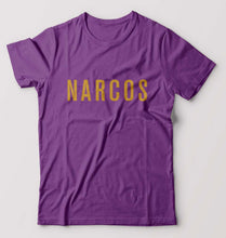 Load image into Gallery viewer, Narcos T-Shirt for Men-S(38 Inches)-Purple-Ektarfa.online
