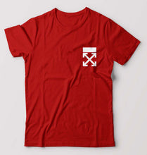 Load image into Gallery viewer, off White logo T-Shirt for Men-S(38 Inches)-Red-Ektarfa.online
