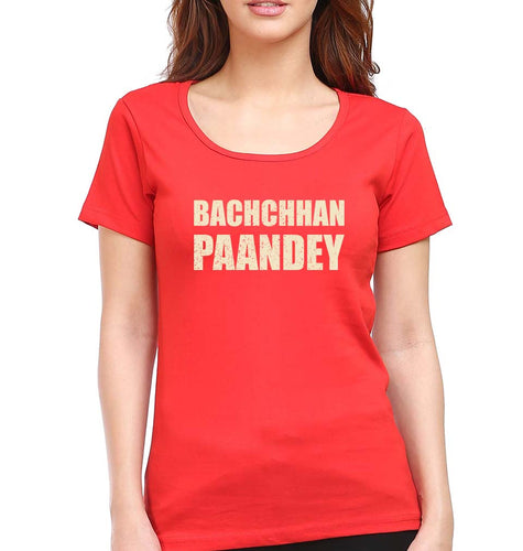 Bachchan Pandey T-Shirt for Women-Red-Ektarfa.online