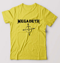 Load image into Gallery viewer, Megadeth T-Shirt for Men-S(38 Inches)-Yellow-Ektarfa.online
