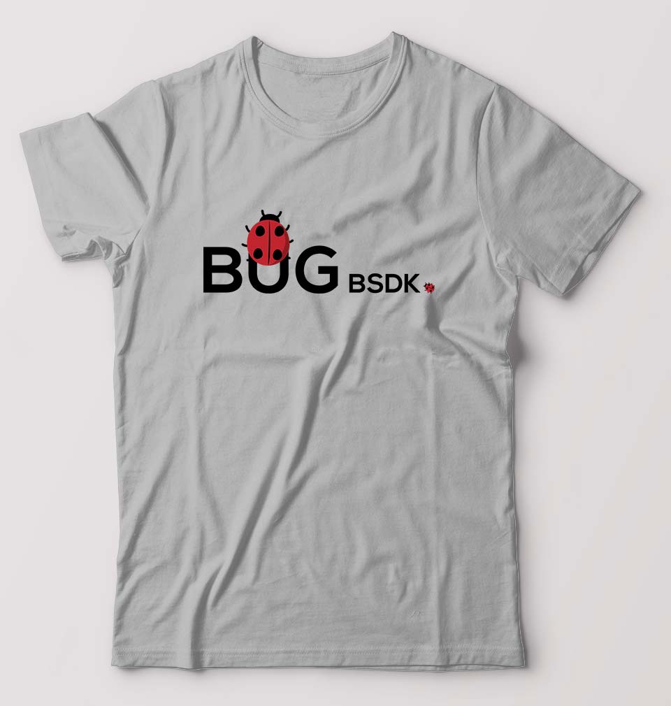 Bug Bsdk T-Shirt for Men-Grey Melange-Ektarfa.online