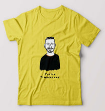 Load image into Gallery viewer, Justin Timberlake T-Shirt for Men-S(38 Inches)-Yellow-Ektarfa.online
