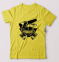 Load image into Gallery viewer, Tokyo Ghoul T-Shirt for Men-S(38 Inches)-Yellow-Ektarfa.online
