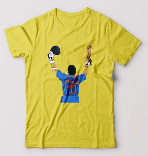 Sachin Tendulkar T-Shirt for Men-Yellow-Ektarfa.online