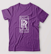 Load image into Gallery viewer, Rolls Royce T-Shirt for Men-S(38 Inches)-Purple-Ektarfa.online
