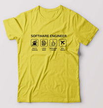 Load image into Gallery viewer, Software Engineer T-Shirt for Men-Yellow-Ektarfa.online
