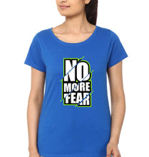 Load image into Gallery viewer, Fear T-Shirt for Women-XS(32 Inches)-Royal Blue-Ektarfa.online
