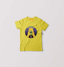 Load image into Gallery viewer, Alien Kids T-Shirt for Boy/Girl-Mustard Yellow-Ektarfa.online
