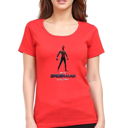Spiderman Superhero T-Shirt for Women-Red-Ektarfa.online