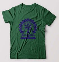 Load image into Gallery viewer, IIT Kharagpur T-Shirt for Men-S(38 Inches)-Dark Green-Ektarfa.online
