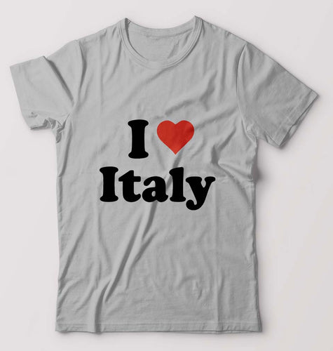 I Love Italy T-Shirt for Men-Grey Melange-Ektarfa.online