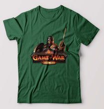 Load image into Gallery viewer, Game of War T-Shirt for Men-S(38 Inches)-Dark Green-Ektarfa.online
