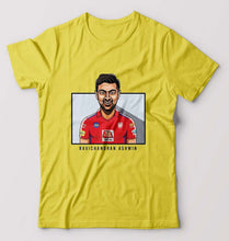 Load image into Gallery viewer, Ravichandran Ashwin T-Shirt for Men-S(38 Inches)-Yellow-Ektarfa.online
