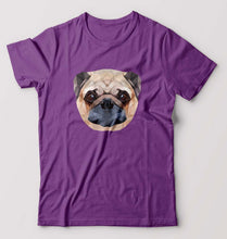 Load image into Gallery viewer, Pug Dog T-Shirt for Men-S(38 Inches)-Purple-Ektarfa.online
