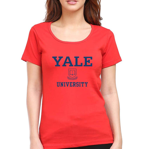 Yale University T-Shirt for Women-red-Ektarfa.online