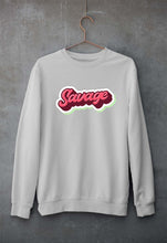 Load image into Gallery viewer, Savage Unisex Sweatshirt for Men/Women-S(40 Inches)-Grey Melange-Ektarfa.online
