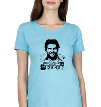 Load image into Gallery viewer, Pablo Escobar T-Shirt for Women-XS(32 Inches)-SkyBlue-Ektarfa.online
