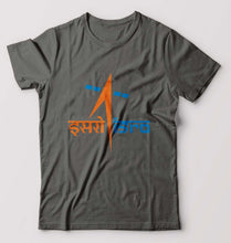 Load image into Gallery viewer, Isro T-Shirt for Men-S(38 Inches)-Charcoal-Ektarfa.online
