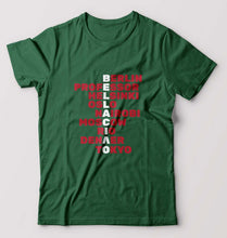 Load image into Gallery viewer, Money Hiest T-Shirt for Men-Bottle Green-Ektarfa.online
