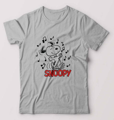 Peanuts Snoopy T-Shirt for Men-Grey Melange-Ektarfa.online