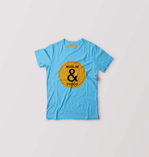 Muslim Kids T-Shirt for Boy/Girl-Light Blue-Ektarfa.online