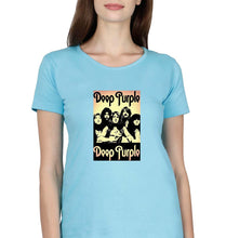 Load image into Gallery viewer, Deep Purple T-Shirt for Women-Light Blue-Ektarfa.online
