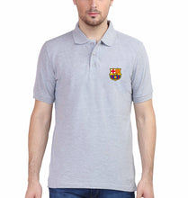 Load image into Gallery viewer, Barcelona LOGO Polo T-Shirt for Men-S(38 Inches)-Grey-Ektarfa.co.in
