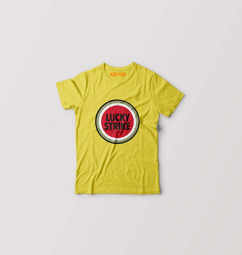Lucky Strike Kids T-Shirt for Boy/Girl-Yellow-Ektarfa.online