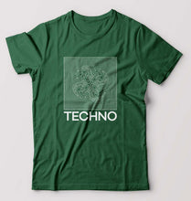 Load image into Gallery viewer, Techno T-Shirt for Men-S(38 Inches)-Bottle Green-Ektarfa.online
