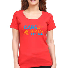 Load image into Gallery viewer, Cycling T-Shirt for Women-Red-Ektarfa.online
