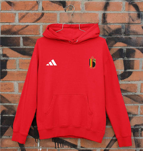 Belgium Football Unisex Hoodie for Men/Women-Red-Ektarfa.online