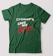 Load image into Gallery viewer, CrossFit Gym Burpees T-Shirt for Men-Bottle Green-Ektarfa.online
