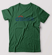 Load image into Gallery viewer, Citibank T-Shirt for Men-S(38 Inches)-Dark Green-Ektarfa.online
