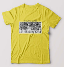 Load image into Gallery viewer, Sunil Gavaskar T-Shirt for Men-S(38 Inches)-Yellow-Ektarfa.online
