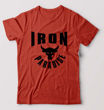 Load image into Gallery viewer, Iron Paradise T-Shirt for Men-S(38 Inches)-Brick Red-Ektarfa.online
